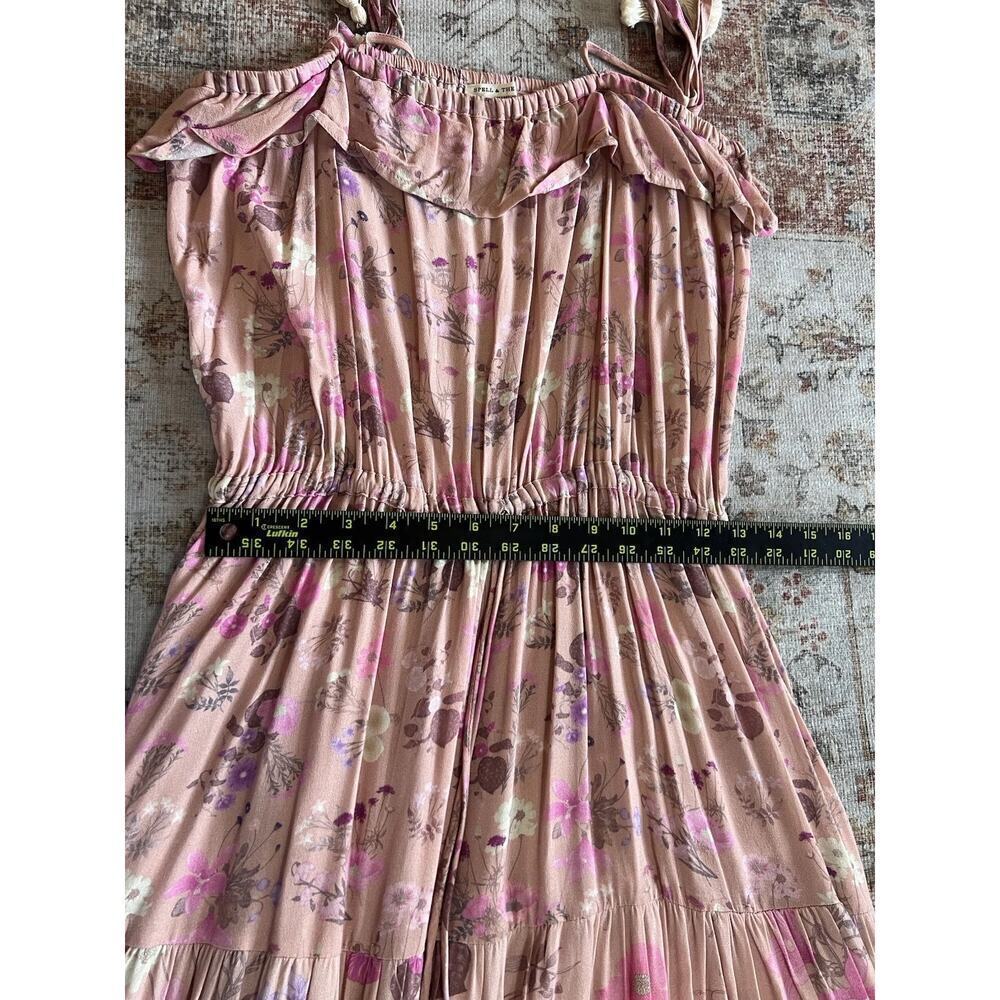 Spell and The Gypsy Collective Wild Bloom Strappy Maxi Dress in Blush Size S - Picture 6 of 9